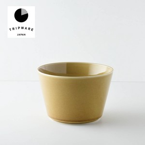 Mino ware Donburi Bowl Trip Caramel Straight Western Tableware Made in Japan
