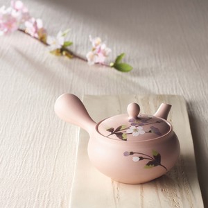 Deep steaming TOKONAME Ware Pink Sakura Japanese Tea Pot