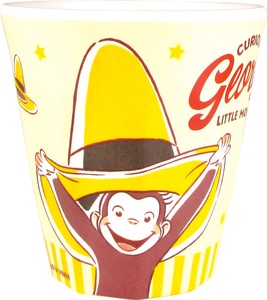 【ティーズ】おさるのジョージWプリントメラミンカップ　黄色い帽子