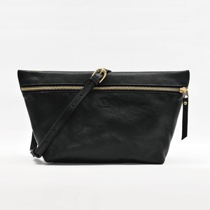 Shoulder Bag 2Way Shoulder black Genuine Leather Ladies'