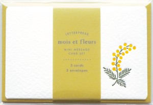Greeting Card Fleur Mini Set Mimosa Message Card