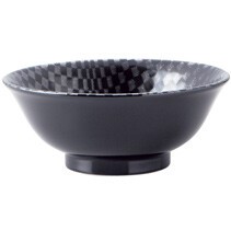 Mino ware Donburi Bowl Checkered 6.8-sun Made in Japan