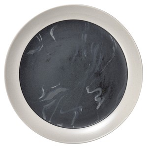 Mino ware Main Plate Sarasa black 28cm Made in Japan