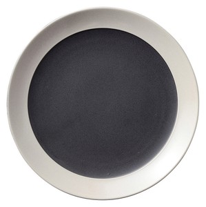 Mino ware Main Plate Sarasa black 28cm Made in Japan