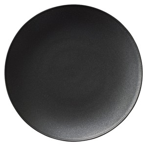 Mino ware Main Plate black Crystal 28cm Made in Japan