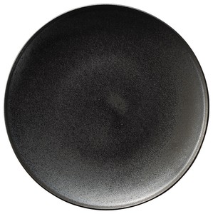 Mino ware Main Plate black Crystal 22cm Made in Japan