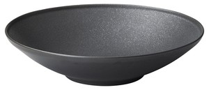 Mino ware Donburi Bowl black Crystal 23.5cm Made in Japan
