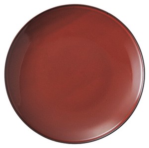 美浓烧 大餐盘/中餐盘 餐具 经典 红色 24cm 日本制造