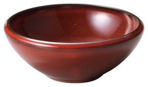 Mino ware Side Dish Bowl Red Vintage 10cm Made in Japan