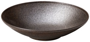 Mino ware Donburi Bowl Brown Crystal 23.5cm Made in Japan