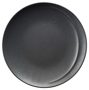 Mino ware Main Plate black Crystal 21.5cm Made in Japan