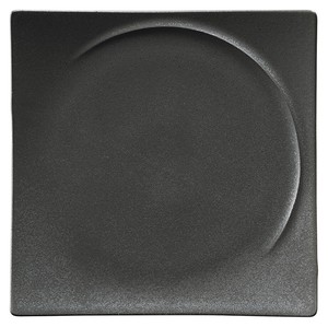 Mino ware Main Plate black Crystal 26cm Made in Japan