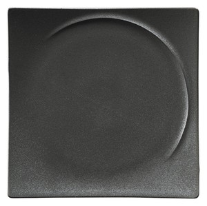 Mino ware Main Plate black Crystal 21cm Made in Japan