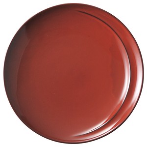 美浓烧 大餐盘/中餐盘 餐具 经典 红色 27.5cm 日本制造