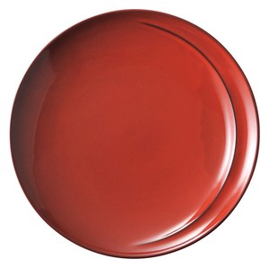 美浓烧 大餐盘/中餐盘 餐具 经典 红色 21.5cm 日本制造