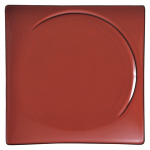 美浓烧 大餐盘/中餐盘 餐具 经典 红色 26cm 日本制造