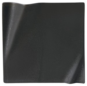 Mino ware Main Plate black Crystal 25cm Made in Japan