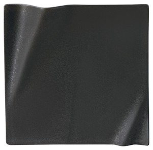 Mino ware Main Plate black Crystal 20cm Made in Japan