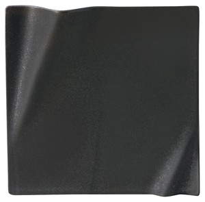 Mino ware Main Plate black Crystal 17.5cm Made in Japan