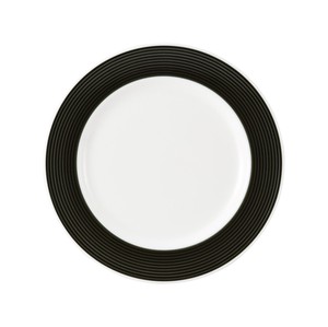Mino ware Main Plate black 23cm Made in Japan