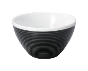Mino ware Donburi Bowl black 11cm Made in Japan