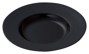Mino ware Donburi Bowl Bird black 29cm Made in Japan