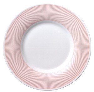 美浓烧 大餐盘/中餐盘 餐具 粉色 27cm 日本制造