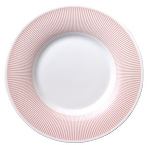 美浓烧 大餐盘/中餐盘 餐具 粉色 17.5cm 日本制造