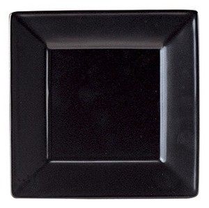 Mino ware Main Plate black 20.5cm Made in Japan