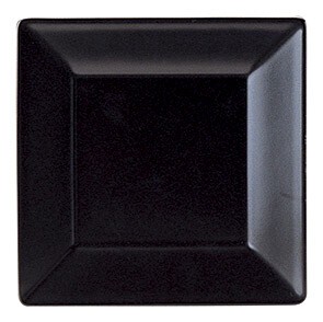 Mino ware Main Plate black 17.5cm Made in Japan