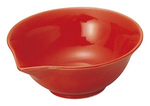 美浓烧 小钵碗 餐具 红色 日本制造