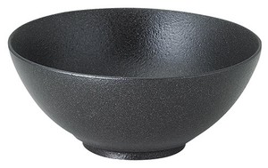 Mino ware Donburi Bowl Charcoal -Dyed 27cm Made in Japan