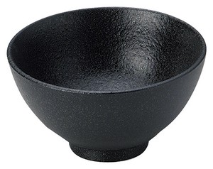 Mino ware Donburi Bowl Charcoal -Dyed 17cm Made in Japan