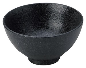 Mino ware Donburi Bowl Charcoal -Dyed 13cm Made in Japan