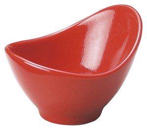 Mino ware Large Bowl Red 7.5cm Made in Japan