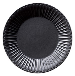 Mino ware Main Plate black Crystal 24cm Made in Japan