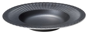 Mino ware Donburi Bowl black Crystal 26cm Made in Japan