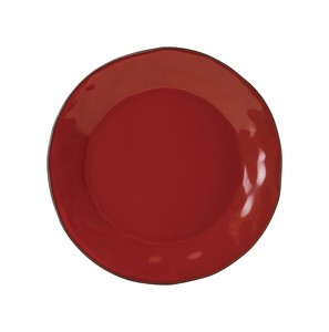 美浓烧 大餐盘/中餐盘 餐具 经典 红色 23cm 日本制造