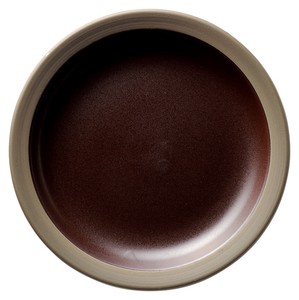 Mino ware Main Plate Brown 24cm Made in Japan