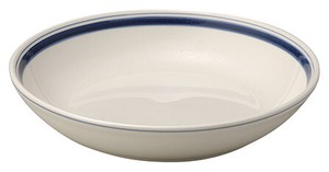 Mino ware Donburi Bowl Navy Blue Bird M Made in Japan