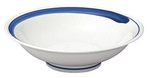 [美濃焼] 藍花 21.5cm丸高台皿 [食器 日本製]「2022新作」