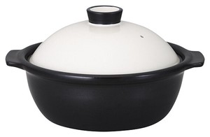 Mino ware Pot White black 8-go Made in Japan