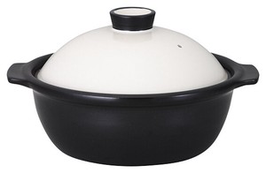 Mino ware Pot White black 4-go Made in Japan
