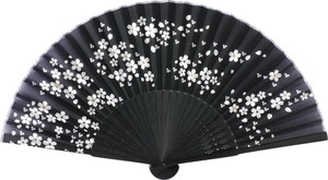 Japanese Fan Silk Floral Pattern Sakura Ladies 21cm