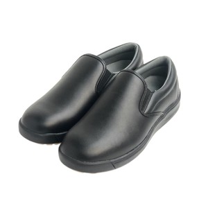 コックシューズ 厨房靴 ベーシック スリッポン TT-4120 BLACK WHITE 23.0〜28.0