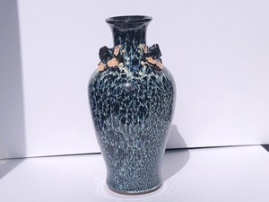 【特価】なまこ釉梅花花瓶　東倉庫
