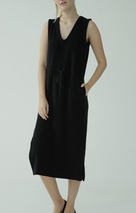 Casual Dress black Sleeveless One-piece Dress