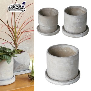 Cement pot　Round