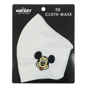 【雑貨】ミッキーマウス 刺繍付き立体布マスク