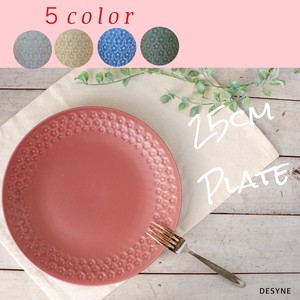 Mino ware Main Plate Lavender Pottery M Western Tableware